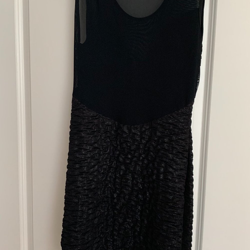 Designer black dress custom made